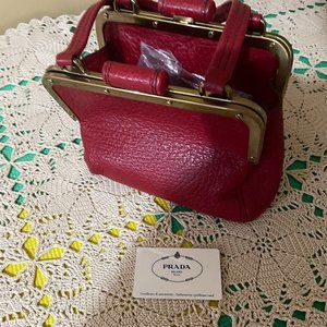 Prada red handbag